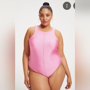 Good American Compression Shine Thong Bodysuit